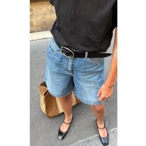 Classic Blue Denim Women's Bermuda Shorts